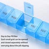 3 Pieces Pill Box Organiser Pill Dispenser Box, 7 Day