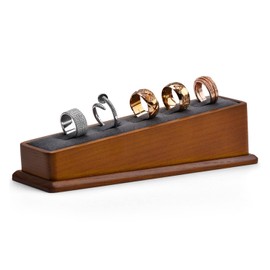 Oirlv Solid Wooden Ring Display Stand Elegant Ring Storage Holder for Jewellery Shop Ring Storage Ring Display