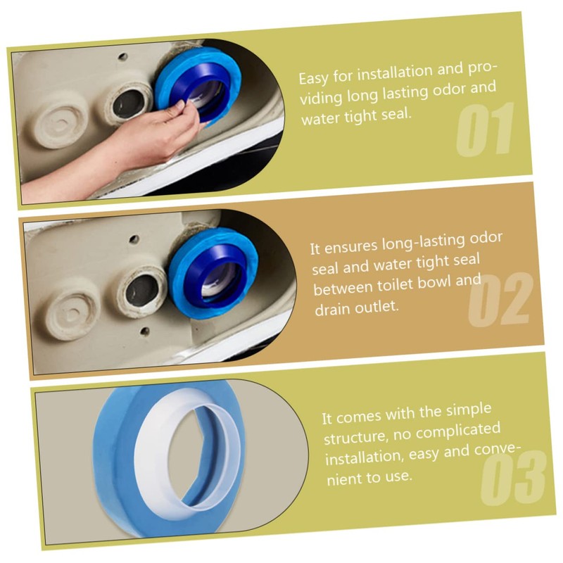 Ciieeo Rubber Toilet Flange Ring for Closestool Gasket Odor Design