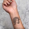Azeeda 4 x 'Medusa Gorgo' Temporäre Tattoos - Wasserfest, Hautfreundlich