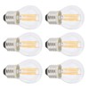 6Pcs Dimmable LED Lamp Bulbs G45 E27 4W Transparent Filament