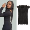 Loc Extension Human Hair 10inch 40Strands 0.6cm Width Natual Black