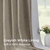CAPALOCA Pinch Pleated Blackout Curtains 96 Inches Long, Linen Blend,
