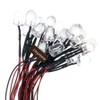 Ltvystore 20Pack 10MM 12V White LED Pre Wired Prewired 7.87