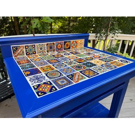 100 Mexican Tiles 4x4 Handpainted Hundred Pieces 50 Different Designs