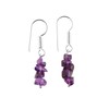 Natural Amethyst Chips Crystal Earring, Yoga Jewelry, Meditation Earring, Raw
