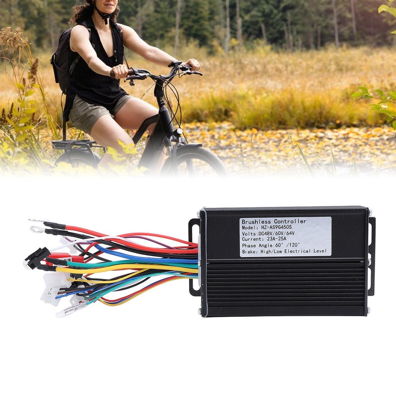 48V 60V 64V 450W Brushless Controller Aluminum Alloy Speed Motor