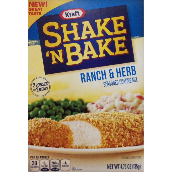 Shake 'N Bake RANCH & HERB Seasoned Coating Mix 4.75oz