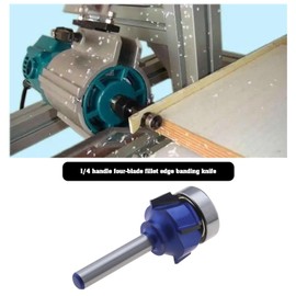 eMagTech R2 Round Over Router Bit Round-Over Edging Trimming Router Woodworking Tools for Softwood MDF Particle Boards Plywood Panels