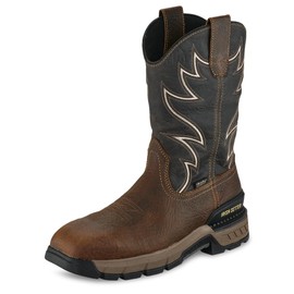 Irish Setter, Two Harbors, Men's, 11", Waterproof, Non-Metallic Safety Square Toe, Work Boot, Dark Beige 8.5 EE (Wide)