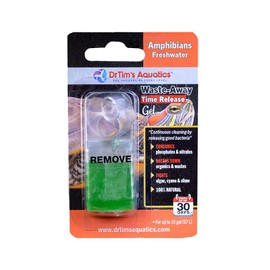 DrTim's Aquatics Freshwater Waste-Away Time Release Leave-in Gel-Natural Cleaner for Turtle Aquariums - Solution for Dissolving & Cleaning Organic Sludge & Waste - Small - Single Pack - Treats 10 gal