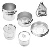 Aomiun 5 PCS Stainless Steel Camping Cookware Set, Camping Pot