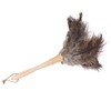 Feather Duster Light Weight Soft Long Handle Reusable Black Ostrich