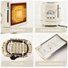 Pateyney Retro Stainless Steel Toaster - 2 Slice, Extra-Wide Slot,