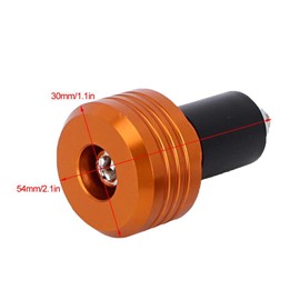 Lenker Griffe, Paar 22mm Motorrad Lenker griffende Aluminiumstopfen Moto Slider Zubehör(Orange)