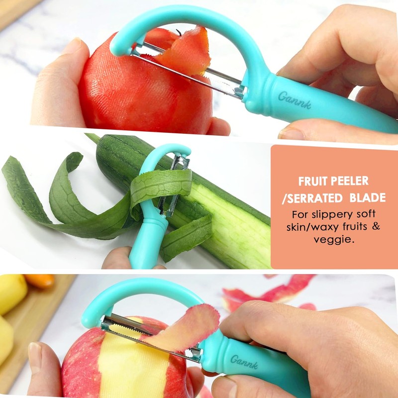GANNK Vegetable Potato Peelers for Kitchen, Y Peeler for Apple