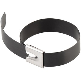 AGT Stainless Steel Bracket: Set of 28 Stainless Steel Mounting Ties for Fixing a Solar Panel (Solar Panel Holder Railing, Solar Mounting Balcony)