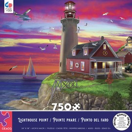 Ceaco - Chris Bigelow - Lighthouse Point - 750 Piece Jigsaw Puzzle