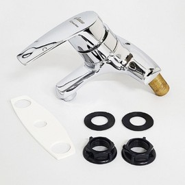 Lever-Handle Hot and Cold Water Mixer Faucet for Bathroom For Washbasin