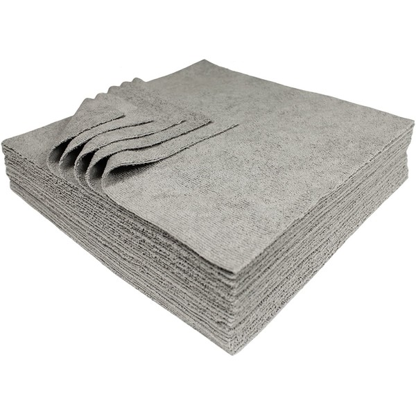 Udderly Clean Silver Embedded Cleaning Microfiber Towels Ultra Cut 12 X 12 Inches 25 Pack