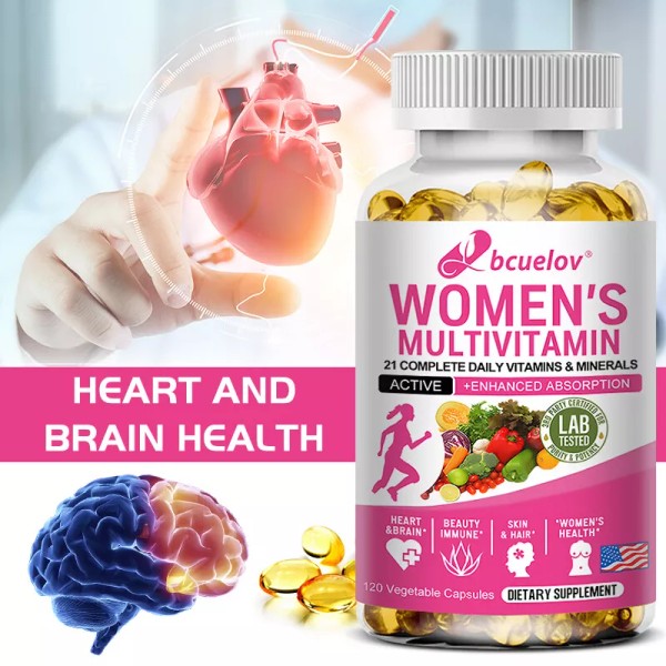 Bcuelov Women's Daily Multi - Multivitamin & Multimineral - Energy