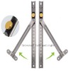 Lokatall Window Hinges, 12 Inch SUS304 Stainless Steel Window Friction