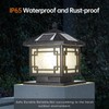 Outdoor Solar Post Cap Light Modern Luxury LED Landscape Lighting
