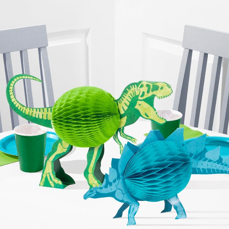 Dino Dig Dinosaur Honeycomb Centerpieces, 2 Count