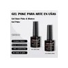 Kit Esmalte Uñas Gel Blanco,gel Crear Letras, Ondas Y Flores