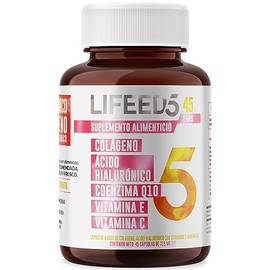 LIFEED5 Skin con Ácido Hialurónico y Colágeno 45 cápsulas715mg pporción                                                                               
