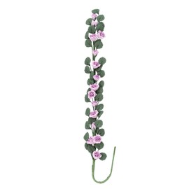 Dollhouse Flower Vines Delicate and Beautiful Dollhouse Garden Decoration Resin for Swing Easel (Purple Rose)