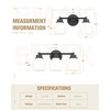 Emak 2-Light Vanity Light, Modern Farmhouse Black Bathroom Fixture Over