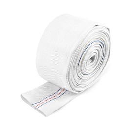 QWORK Backwash Hose, 2" ID x 30 FT Flexible Discharge Fire Hose, Lightweight Polyester Flat Water Hose, Sump Pump Hoses Drain Hose for Outdoor Lawn Garden Park Car Cleaning Pool