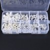 Jiawu 150pcs Durable -Resistant Screws Bolts Nuts Washers Assortment Kit
