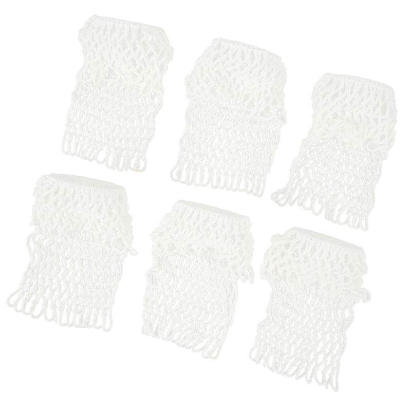 6PCS Billiards Table Net Pocket White Durable Cotton Billiard Pockets