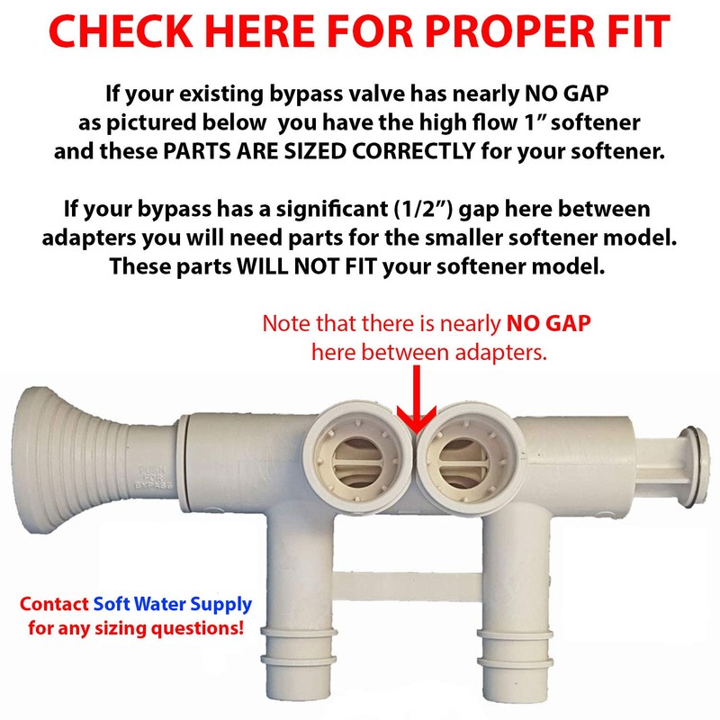 7342704 - Installation Adapters for High Flow Water Softeners -