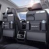 Leather Car Backseat Organizer, Rear Seat Storage Pocket, Car Seat