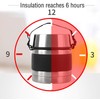 FAMILY Stainless Steel Thermos Flask Insulated Solids Liquid Container with
