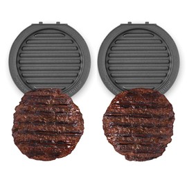 Dash MultiMaker® Mini System Removable Plate Set - Nonstick Replacement Plates for Fun-Shaped Waffle Breakfast - Waffle Maker Not Included - Two-Pack - Grill Plates, 4-Inch