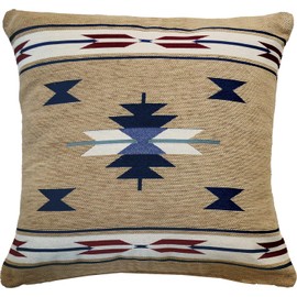 Kijapan 170082 Karran Decorative Cushion Cover, Chenille, Jaguar Fabric, 17.7 x 17.7 inches (45 x 45 cm), Native BE