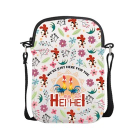 CMNIM Cartoon Hei Merch Gift Chicken Hei Crossbody Bag Princess Hei Shoulder Bag Purse We’Re Just Here for The Hei Gift (Hei Mini CB)
