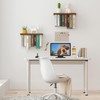 Tohiasen Floating Book Shelves for Wall Mounted Set of 2,