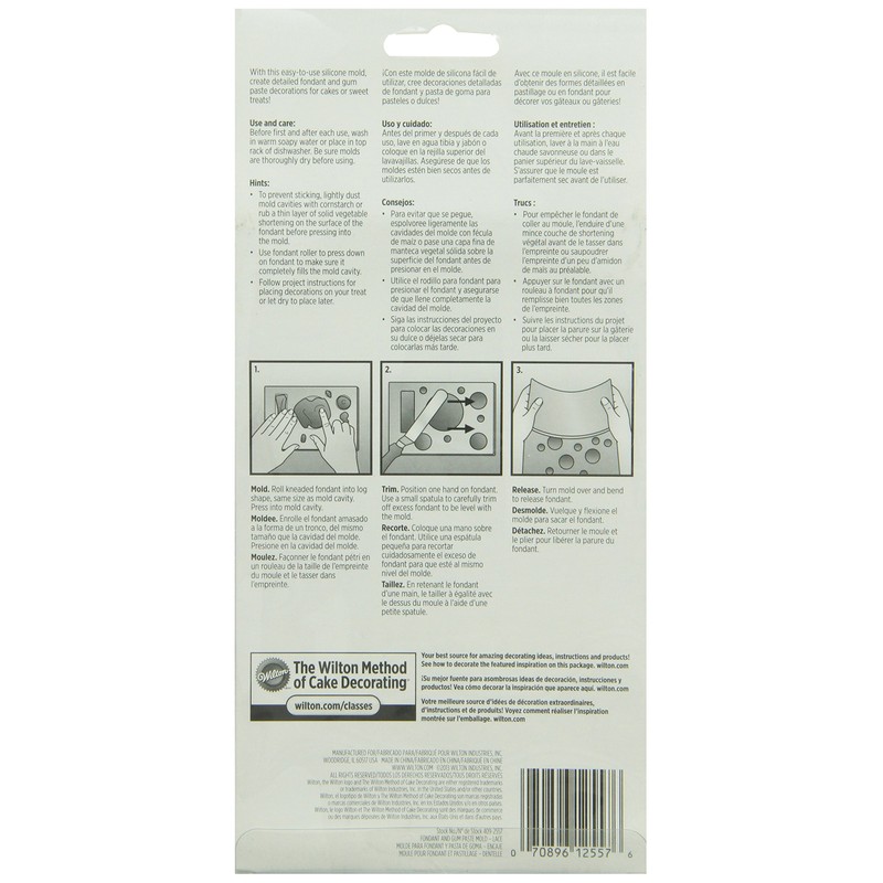 WILTON ガム&フォンダンモールド レース 409-2557