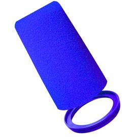 RhymKawa SM7b Pop Filter for Shure SM7B, SM7dB Microphone Foam Windscreen with Retainer Ring RK345 Colored Replacement (Blue)