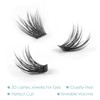 DIY Eyelash Extension, 3D Effect Glue Bonded Band Individual Lash