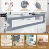 BABY JOY Bed Rails for Toddlers, Extra Long, Swing Down