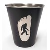 SQUATCH METALWORKS BELIEVE Bigfoot Shield Shot Glass - Stainless Steel