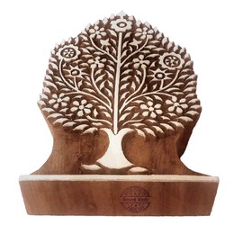 Clay Wooden Stamp Large Tree Pattern Big Printing Block