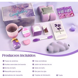 Regalos de Cumpleaños para Mujeres - Kit de Spa Relajante y Cuidado Personal para Mujer, Caja de Regalos para Mejorar Pronto, Exquisitas Tazas de cumpleaños para Amiga, Mamá, Hermana, Novia