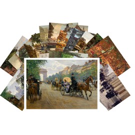 Vintage PostCards 24 pcs Belle Epoque Town Life Victorian Vintage Painting